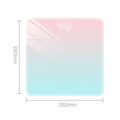 Gradient LCD Digital Glass Body Weight Scale – Intelligent Electronic Balance