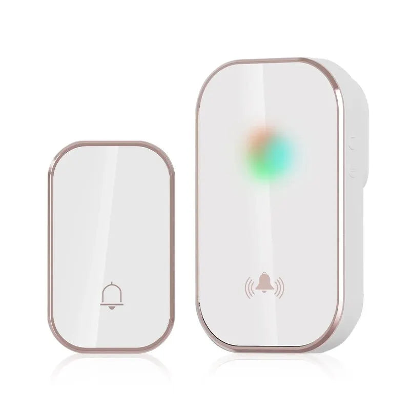 Wireless Smart Doorbell – 36 Ringtones, 300M Range, Outdoor, Battery-Free Chime Kit