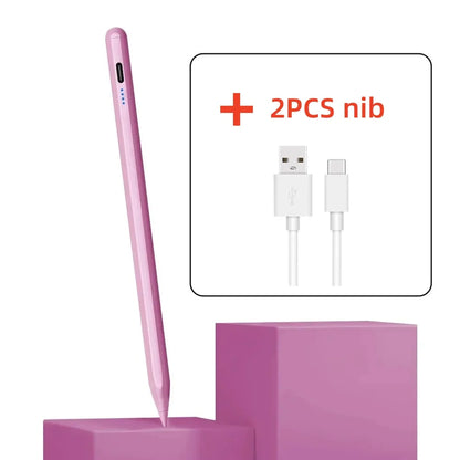 Universal Touch Stylus Pen with Magnetic Attachment & Pencil Nibs for Tablet