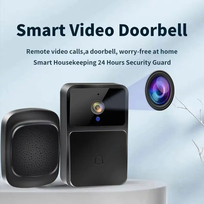 WiFi Video Doorbell – HD Night Vision, Two-Way Intercom, Battery-Powered Smart Camera