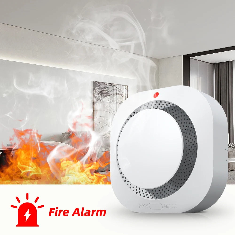 Independent Smoke Detector Sensor – Smart Fire Alarm for Home & Warehouse Security