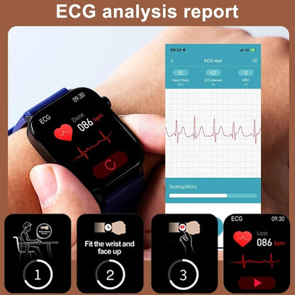 2025 Smart Health Watch – ECG, PPG, Blood Lipids, Uric Acid, Oxygen, Bluetooth Call