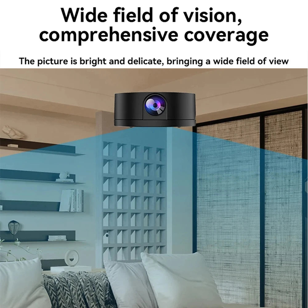 Wireless Smart Wifi Mini Camera – HD Night Vision for Home Security Monitoring