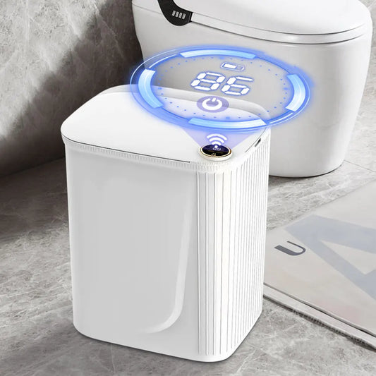20L Smart Sensor Trash Can with Display & Type-C Recharge for Bathroom & Kitchen