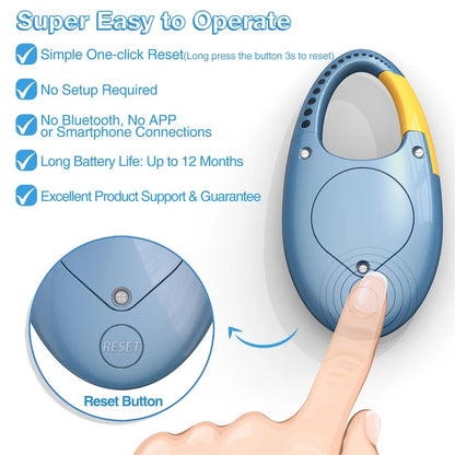 FITCENT Mini Digital Pedometer – 3D Sensor Step Counter with Lanyard for All