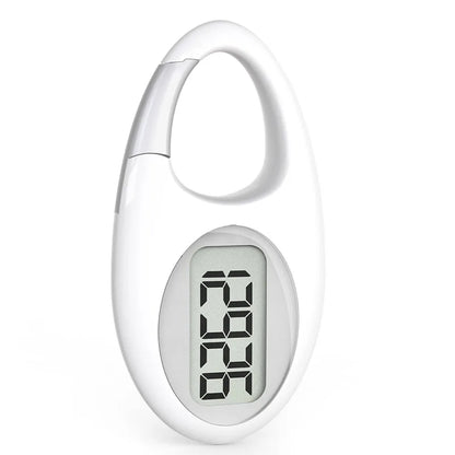 FITCENT Mini Digital Pedometer – 3D Sensor Step Counter with Lanyard for All
