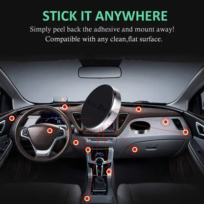 Magnetic Car Phone Holder – Universal Stand for iPhone, Xiaomi, Huawei, Samsung