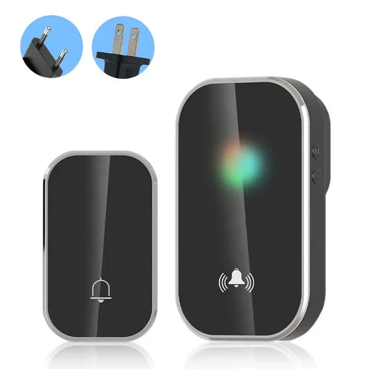 Wireless Smart Doorbell – 36 Ringtones, 300M Range, Outdoor, Battery-Free Chime Kit