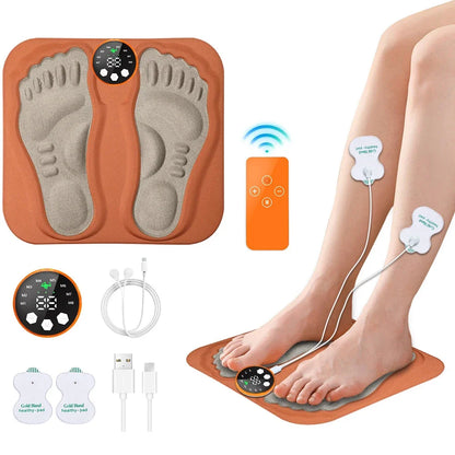 3D Smart Foot Massage Pad – RF Remote, 8 Modes, 29 Levels, Circulation Booster