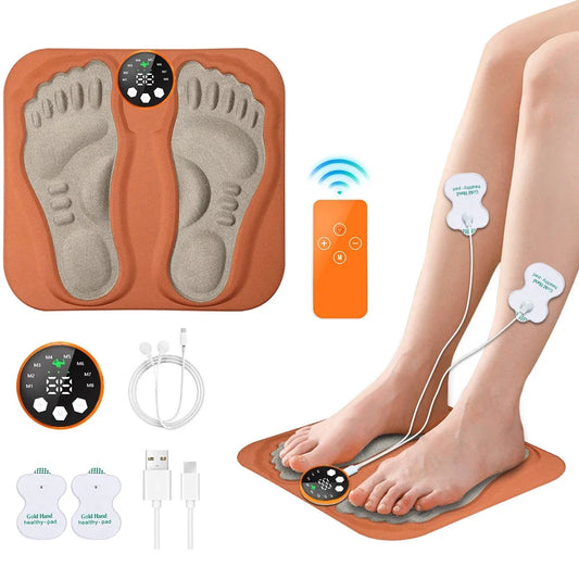 3D Smart Foot Massage Pad – RF Remote, 8 Modes, 29 Levels, Circulation Booster