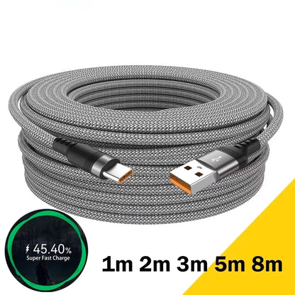 6A USB-C Fast Charging Cable for iPhone 15 16, Huawei, Samsung, Xiaomi, 1m