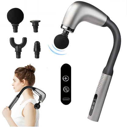 Smart Electric Fascia Gun Massager – Handheld Back Hammer, Gift Idea 2025