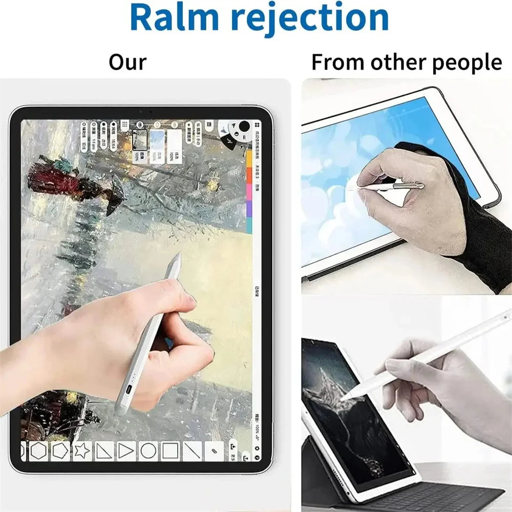 Universal Touch Stylus Pen with Magnetic Attachment & Pencil Nibs for Tablet