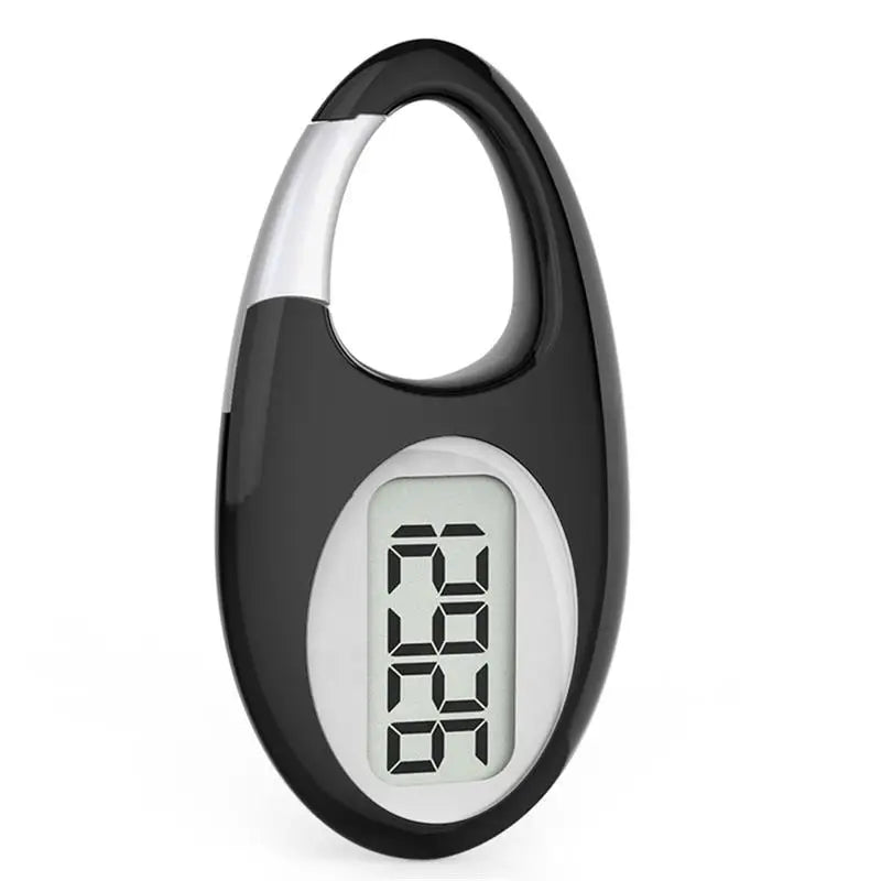 FITCENT Mini Digital Pedometer – 3D Sensor Step Counter with Lanyard for All