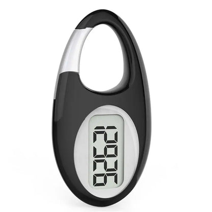 FITCENT Mini Digital Pedometer – 3D Sensor Step Counter with Lanyard for All