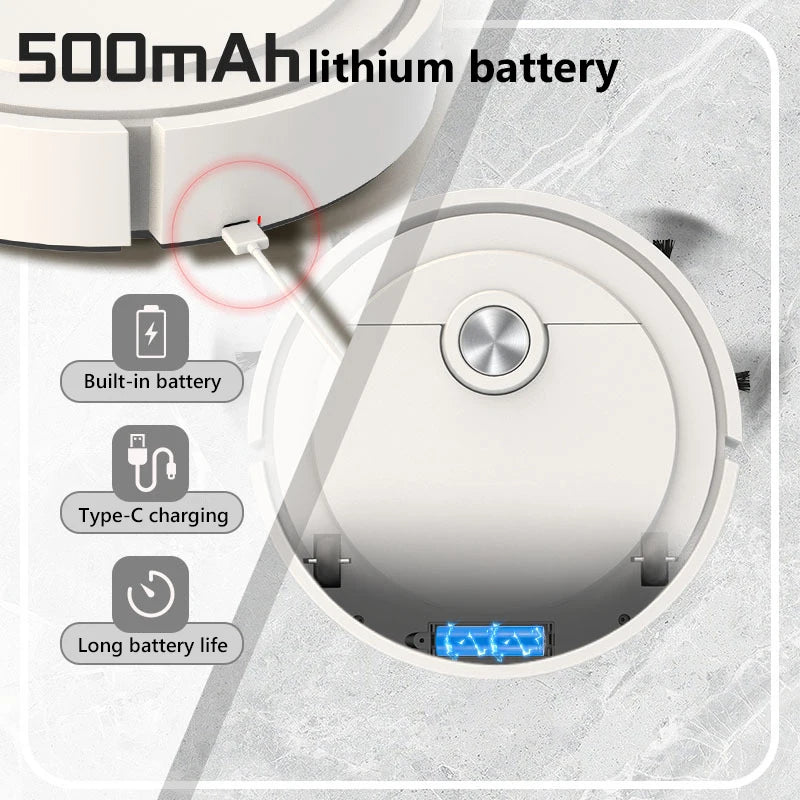 Xiaomi 3-in-1 Smart Sweeping Robot – Rechargeable Vacuum Cleaner 6000Pa Suction