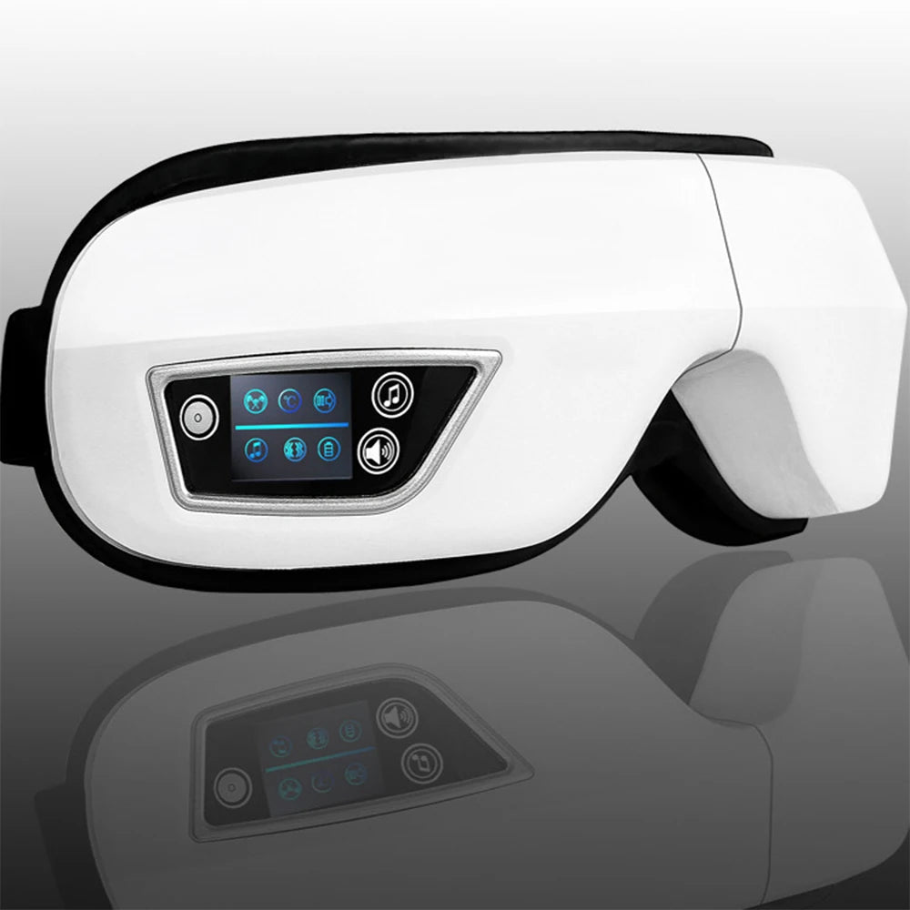 6D Smart Eye Massager – Vibration, Airbag, Bluetooth, Sleep Mask for Eye Relax