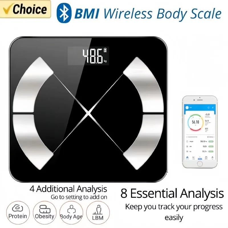 2025 Smart Body Fat Scale – Digital High Accuracy Weighing Machine for Home & Fitness