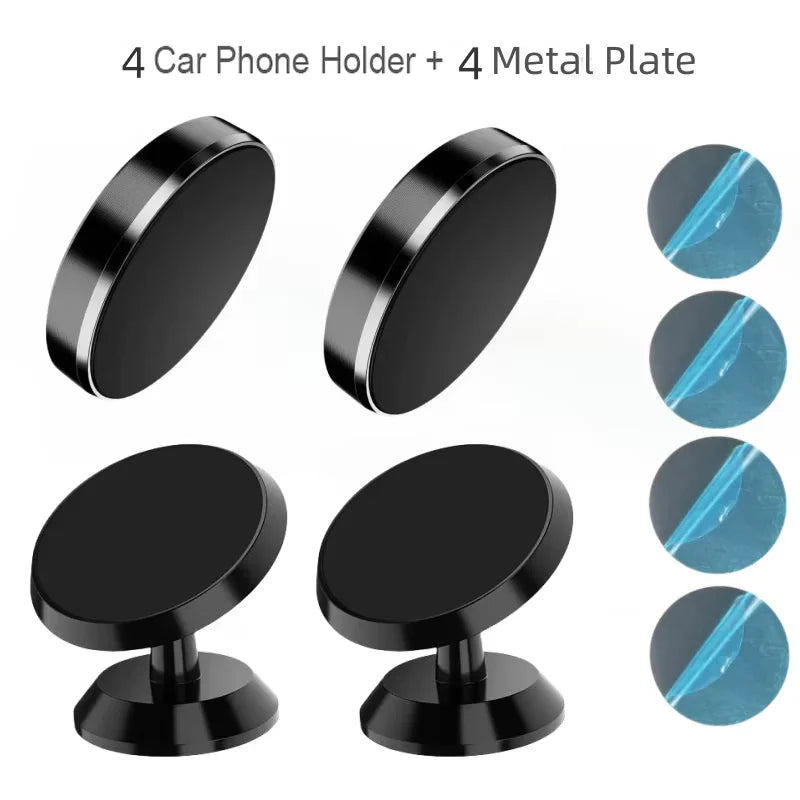 Magnetic Car Phone Holder – Universal Stand for iPhone, Xiaomi, Huawei, Samsung