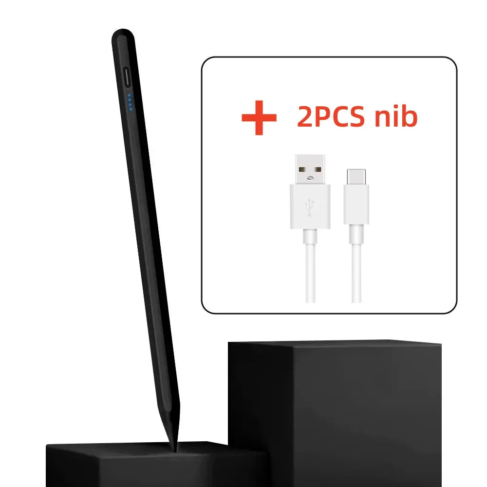 Universal Touch Stylus Pen with Magnetic Attachment & Pencil Nibs for Tablet