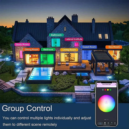 Tuya Smart WiFi LED Ceiling Light 220V with APP, Voice Control & Wireless Switch