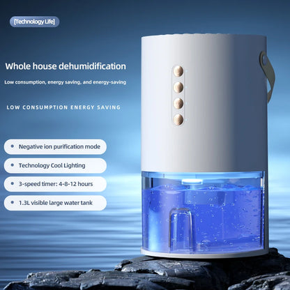 Smart Portable Dehumidifier for Home & Office – Eliminates Damp, Mold & Moisture