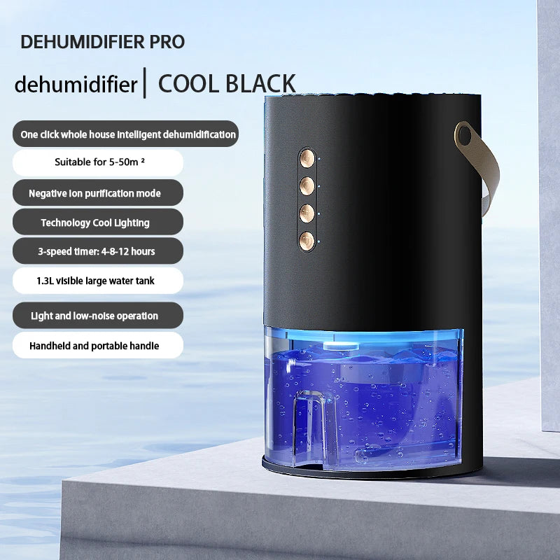 Smart Portable Dehumidifier for Home & Office – Eliminates Damp, Mold & Moisture