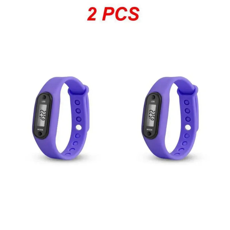 Smart Fitness Watch – Step & Calorie Tracker, LCD Display, Pedometer, 1/2PCS