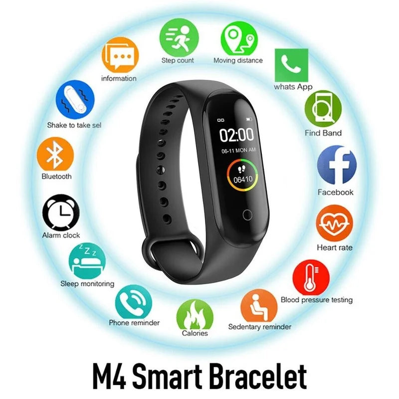 Smart Waterproof Fitness Watch – Step & Calorie Tracker for Men, Women & Kids
